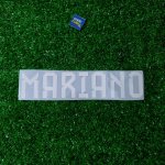 Jugador / Mariano - Letras plateadas