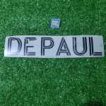 Jugador / De Paul - Letras negras
